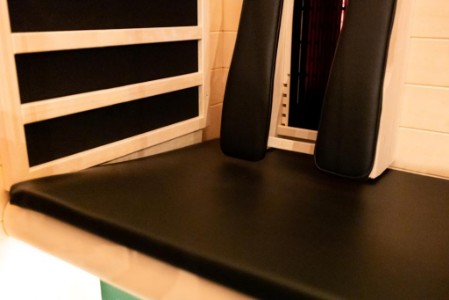 Bankauflage für "Bali für zwei" Ergonomische Sitzbank mit gepolsterter Bankauflage.