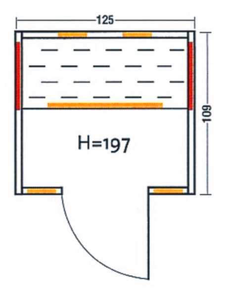  Jaba 125: Grundriss mit Strahlerpositionen