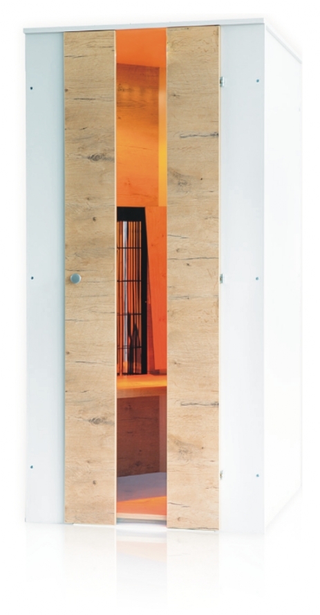 Raumwunder auf 89 x 89 cm Infrarotkabine MiniMax, das Raumwunder "Made in Germany"