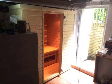 Infrarotkabine 150 cm breit, aber nur 173 cm hoch